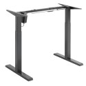 BIURKO ELEKTRYCZNE Z REGULACJĄ WYS ERGO OFFICE, SZARE, MAx WYS 123CM , 80 KG - BEZ BLATU, DO  PRACY STOJĄCO SIEDZĄCEJ, ER-433