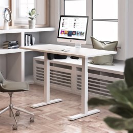 BIURKO ELEKTRYCZNE Z REGULACJĄ WYS ERGO OFFICE, SZARE, MAx WYS 123CM , 80 KG - BEZ BLATU, DO  PRACY STOJĄCO SIEDZĄCEJ, ER-433
