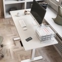 BIURKO ELEKTRYCZNE Z REGULACJĄ WYS ERGO OFFICE, SZARE, MAx WYS 123CM , 80 KG - BEZ BLATU, DO  PRACY STOJĄCO SIEDZĄCEJ, ER-433