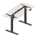 BIURKO ELEKTRYCZNE Z REGULACJĄ WYS ERGO OFFICE, SZARE, MAx WYS 123CM , 80 KG - BEZ BLATU, DO  PRACY STOJĄCO SIEDZĄCEJ, ER-433
