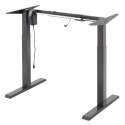 BIURKO ELEKTRYCZNE Z REGULACJĄ WYS ERGO OFFICE, SZARE, MAx WYS 123CM , 80 KG - BEZ BLATU, DO  PRACY STOJĄCO SIEDZĄCEJ, ER-433