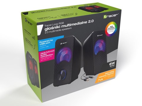 GŁOŚNIKI TRACER 2.0 LOO P RGB USB GŁOŚNIKI TRACER 2.0 LOO P RGB USB