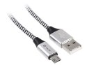 KABEL TRACER USB 2.0 AM - MICRO 1,0M CZARNO-SREBRNY