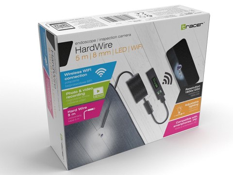 KAMERA ENDOSKO POWA TRACER HARDWIRE 5M 8MM LED WIFI KAMERA ENDOSKO POWA TRACER HARDWIRE 5M 8MM LED WIFI