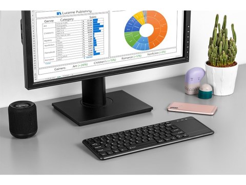 KLAWIATURA Z TOUCH PADEM TRACER SMART RF 2,4 GHZ KLAWIATURA Z TOUCH PADEM TRACER SMART RF 2,4 GHZ