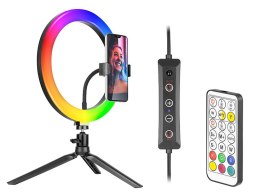 LAM PA  PIERŚCIENIOWA TRACER RGB RING 26CM ZE STATYWEM