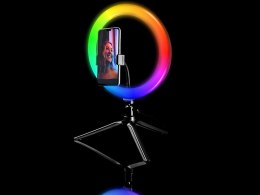 LAM PA  PIERŚCIENIOWA TRACER RGB RING 26CM ZE STATYWEM