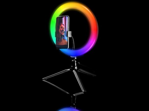 LAM PA PIERŚCIENIOWA TRACER RGB RING 26CM ZE STATYWEM LAM PA PIERŚCIENIOWA TRACER RGB RING 26CM ZE STATYWEM