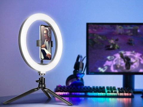 LAM PA PIERŚCIENIOWA TRACER RING 26CM Z MINI STATYWEM LAM PA PIERŚCIENIOWA TRACER RING 26CM Z MINI STATYWEM