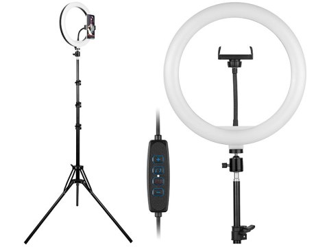 LAM PA PIERŚCIENIOWA TRACER RING 30CM ZE STATYWEM 210CM LAM PA PIERŚCIENIOWA TRACER RING 30CM ZE STATYWEM 210CM