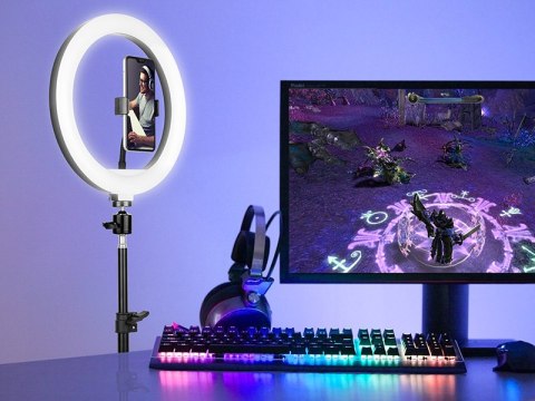 LAM PA PIERŚCIENIOWA TRACER RING 30CM ZE STATYWEM 210CM LAM PA PIERŚCIENIOWA TRACER RING 30CM ZE STATYWEM 210CM