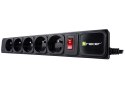 LISTWA ZASILAJĄCA TRACER POWERGEAR 1.5 M BLACK (5 GNIAZD)