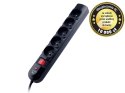 LISTWA ZASILAJĄCA TRACER POWERGUARD + 1.8 M BLACK (5 GNIAZD)