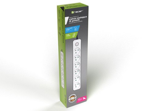 LISTWA ZASILAJĄCA TRACER ZEBRA 1.5 M (6 GNIAZD) LISTWA ZASILAJĄCA TRACER ZEBRA 1.5 M (6 GNIAZD)