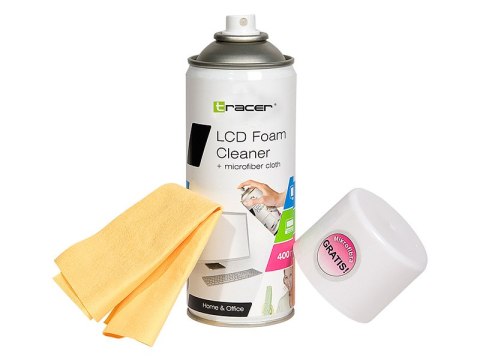 PIANKA CZYSZCZĄCA TRACER LCD/TFT 400 ML + MICROFIBRE PIANKA CZYSZCZĄCA TRACER LCD/TFT 400 ML + MICROFIBRE