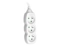 PRZEDŁUŻACZ TRACER POWERCORD 3,0M (3 GNIAZDA, WHITE)