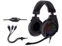 SŁUCHAWKI TRACER GAMEZONE ALIGATOR RGB RAINBOW LED