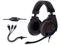 SŁUCHAWKI TRACER GAMEZONE ALIGATOR RGB RAINBOW LED
