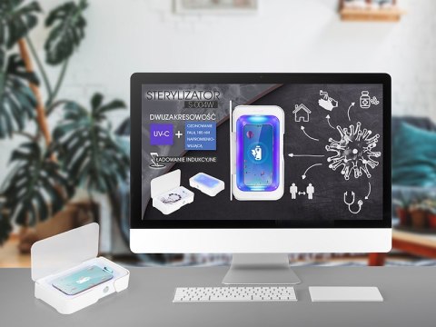WIELOFUNKCYJNE URZĄDZENIE DO STERYLIZACJI ŚWIATŁEM UV Z ŁADOWANIEM BEZ PRZEWODOWYM DO SMARTFONÓW S-004W WIELOFUNKCYJNE URZĄDZENIE DO STERYLIZACJI ŚWIATŁEM UV Z ŁADOWANIEM BEZ PRZEWODOWYM DO SMARTFONÓW S-004W