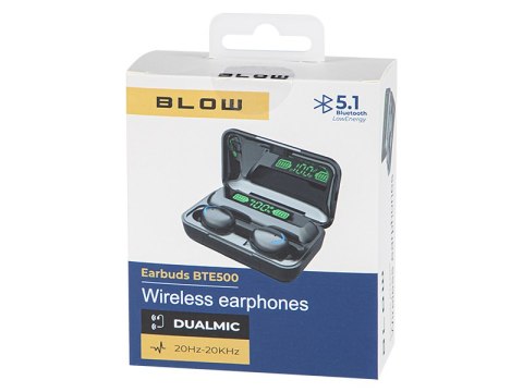 32-819# SŁUCHAWKI BLOW EARBUDS BTE500 BLACK 32-819# SŁUCHAWKI BLOW EARBUDS BTE500 BLACK