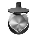 AD 1345 BLACK CZAJNIK METALOWY LED Z REGULACJĄ TEM PERATURY 1,7L STRIx