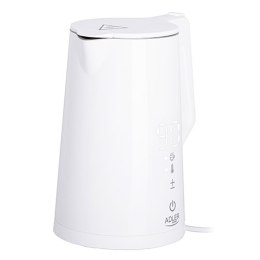 AD 1345 WHITE CZAJNIK METALOWY LED Z REGULACJĄ TEM PERATURY 1,7L STRIx