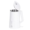 AD 1345 WHITE CZAJNIK METALOWY LED Z REGULACJĄ TEM PERATURY 1,7L STRIx