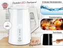 AD 1345 WHITE CZAJNIK METALOWY LED Z REGULACJĄ TEM PERATURY 1,7L STRIx
