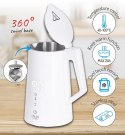 AD 1345 WHITE CZAJNIK METALOWY LED Z REGULACJĄ TEM PERATURY 1,7L STRIx