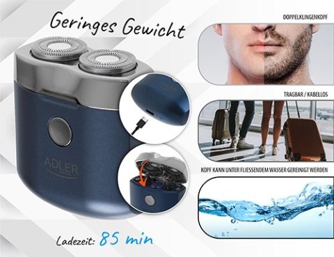AD 2937 GOLARKA PODRÓŻNA 2 GŁOWICOWA Z USB AD 2937 GOLARKA PODRÓŻNA 2 GŁOWICOWA Z USB