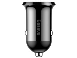 BASEUS ŁADOWARKA SAMOCHODOWA BASEUS GRAIN PRO 2x USB 4.8A (CCALLP-01) CZARNA