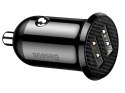 BASEUS ŁADOWARKA SAMOCHODOWA BASEUS GRAIN PRO 2x USB 4.8A (CCALLP-01) CZARNA