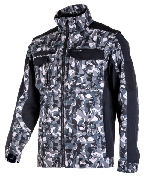 BLUZA Z OD PINANYMI RĘKAWAMI SZARO-CZARNA, "3xL", CE, LAHTI BLUZA Z OD PINANYMI RĘKAWAMI SZARO-CZARNA, "3xL", CE, LAHTI