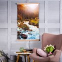 GRZEJNIK NA  PODCZERWIEŃ - GIĘTKI  PANEL GRZEWCZY 430W TRIO WZÓR 10 RZEKA, WYMIARY 100x57CM Z REGULATOREM