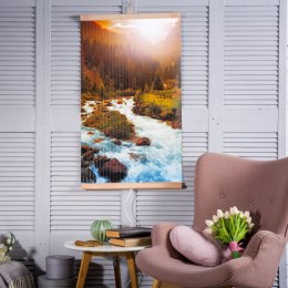 GRZEJNIK NA  PODCZERWIEŃ - GIĘTKI  PANEL GRZEWCZY 430W TRIO WZÓR 10 RZEKA, WYMIARY 100x57CM Z REGULATOREM