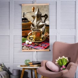 GRZEJNIK NA  PODCZERWIEŃ - GIĘTKI  PANEL GRZEWCZY 430W TRIO WZÓR 5 KAWA, WYMIARY 100x57CM Z REGULATOREM
