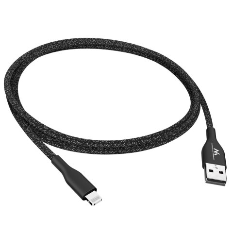 KABEL USB LIGHTNING MFI A P PLE (MADE FOR IPHONE / IPOD / IPAD) MACLEAN, 2.4A, 1M, CZARNY, MCE845B KABEL USB LIGHTNING MFI A P PLE (MADE FOR IPHONE / IPOD / IPAD) MACLEAN, 2.4A, 1M, CZARNY, MCE845B
