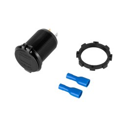 ŁADOWARKA SAMOCHODOWA USB+USB TY PU C Z FUNKCJĄ QUICK CHARGE, POWER DELIVERY I MIERNIKIEM NA PIĘCIA 48W