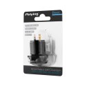 ŁADOWARKA SAMOCHODOWA USB+USB TY PU C Z FUNKCJĄ QUICK CHARGE, POWER DELIVERY I MIERNIKIEM NA PIĘCIA 48W