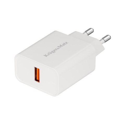 ŁADOWARKA SIECIOWA KRUGER&MATZ Z FUNKCJĄ QUICK CHARGE ŁADOWARKA SIECIOWA KRUGER&MATZ Z FUNKCJĄ QUICK CHARGE