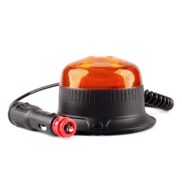 LAM PA OSTRZEGAWCZA BŁYSKOWA MINI KOGUT 18 LED MAGNES R65 R10 12V 24V W21ML AMIO-02924