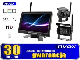ZESTAW MONITOR SAMOCHODOWY LCD 7CALI 12V 24V ORAZ 2 KAMERY BEZ PRZEWODOWE