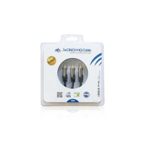 KABEL AB HQ 3xCINCH 1,5M KABEL AB HQ 3xCINCH 1,5M