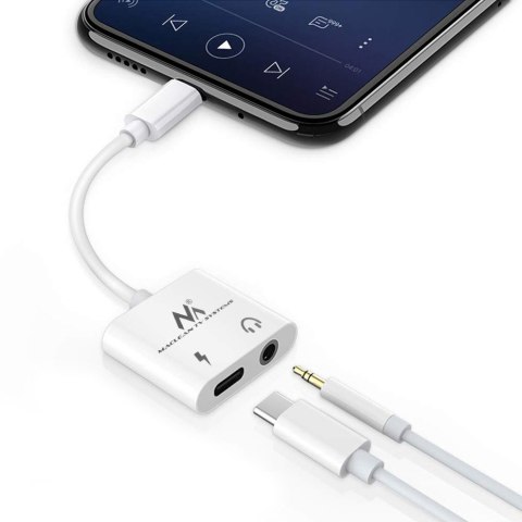 ADA PTER USB TY PE-C - 3,5MM MINI JACK Z POWER DELIVERY (PD) 30W MACLEAN, MCTV-848 ADA PTER USB TY PE-C - 3,5MM MINI JACK Z POWER DELIVERY (PD) 30W MACLEAN, MCTV-848