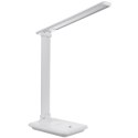 LAM PKA BIURKOWA LED MACLEAN, MAx. 9W, 220-240V AC, MOŻLIWOŚĆ ZMIANY BARWY, ŚCIEMNIALNA, 450LM, MCE614 W