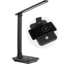 LAM PKA BIURKOWA LED MACLEAN, MAx. 9W, 220-240V AC, MOŻLIWOŚĆ ZMIANY BARWY, ŚCIEMNIALNA, ŁADOWARKA BEZ P., 450LM, MCE616 B