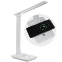 LAM PKA BIURKOWA LED MACLEAN, MAx. 9W, 220-240V AC, MOŻLIWOŚĆ ZMIANY BARWY, ŚCIEMNIALNA, ŁADOWARKA BEZ PRZ., 450LM, MCE616 W