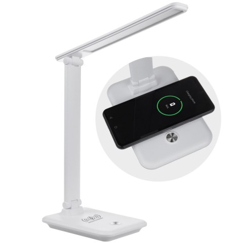 LAM PKA BIURKOWA LED MACLEAN, MAx. 9W, 220-240V AC, MOŻLIWOŚĆ ZMIANY BARWY, ŚCIEMNIALNA, ŁADOWARKA BEZ PRZ., 450LM, MCE616 W LAM PKA BIURKOWA LED MACLEAN, MAx. 9W, 220-240V AC, MOŻLIWOŚĆ ZMIANY BARWY, ŚCIEMNIALNA, ŁADOWARKA BEZ PRZ., 450LM, MCE616 W