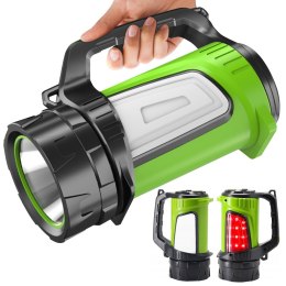 LATARKA LED 3W1 MACLEAN, FUNKCJA  POWERBANKU, 3 TRYBY ŚWIECENIA, 5W XM-L-T6, COLD WHITE 6500K, 3,7V 3x18650, 4500MAH, MCE345
