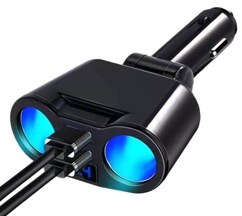 PLS41 ROZDZIELACZ ZA PALNICZKI + 2xUSB PLS41 ROZDZIELACZ ZA PALNICZKI + 2xUSB